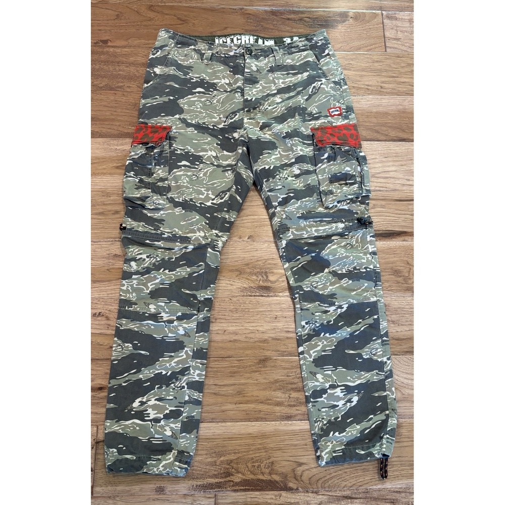 Billionaire Boys Club Pants BBC Ice Cream Cargo Camouflage Men's 34x31